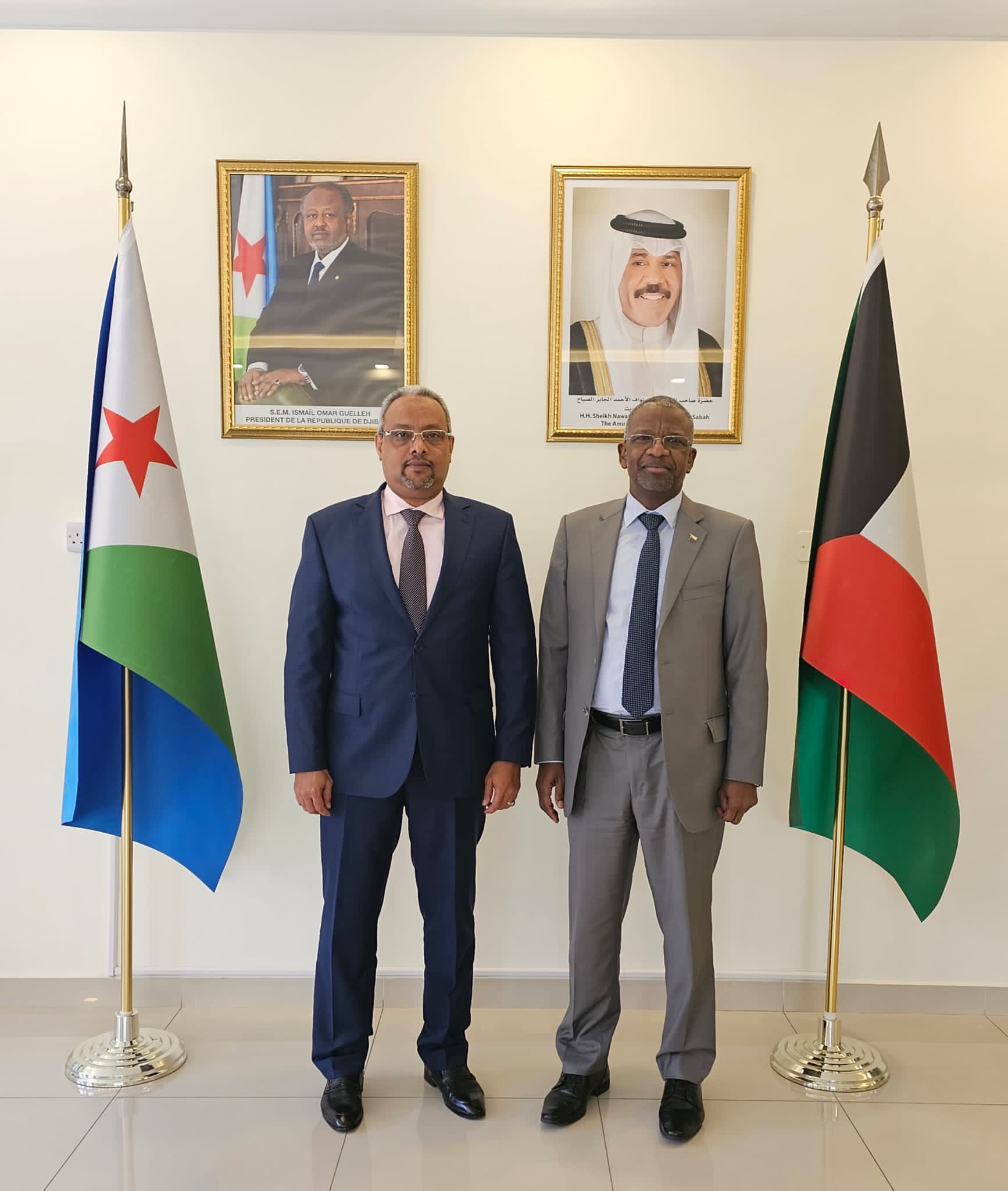 زيارة سفير جمهورية القمر المتحدة لدى الكويت لسفارة